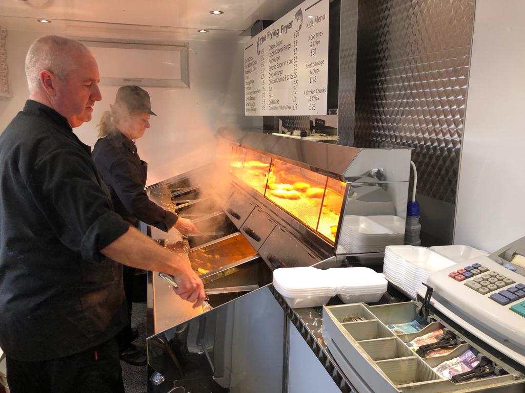 Inside of a Catering Unit